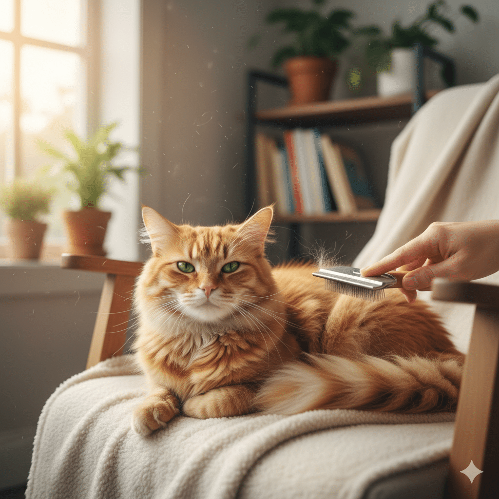 L&rsquo;importance du brossage chez le chat