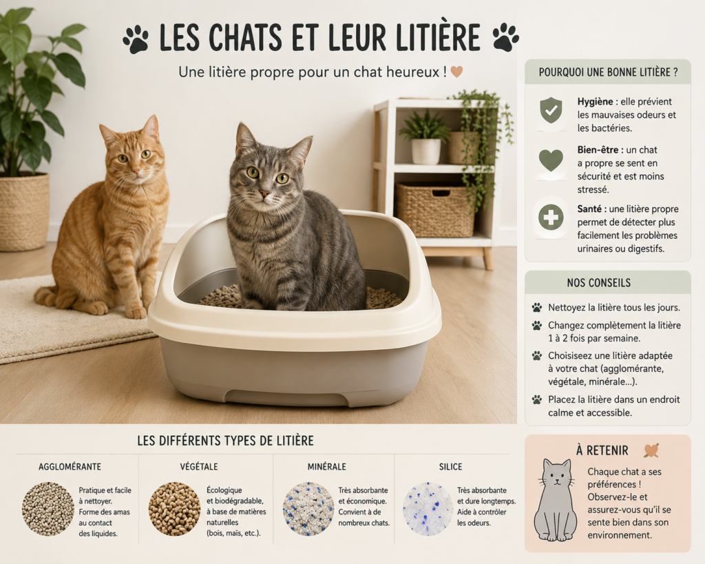 comment organiser ses litieres pour plusieurs chats